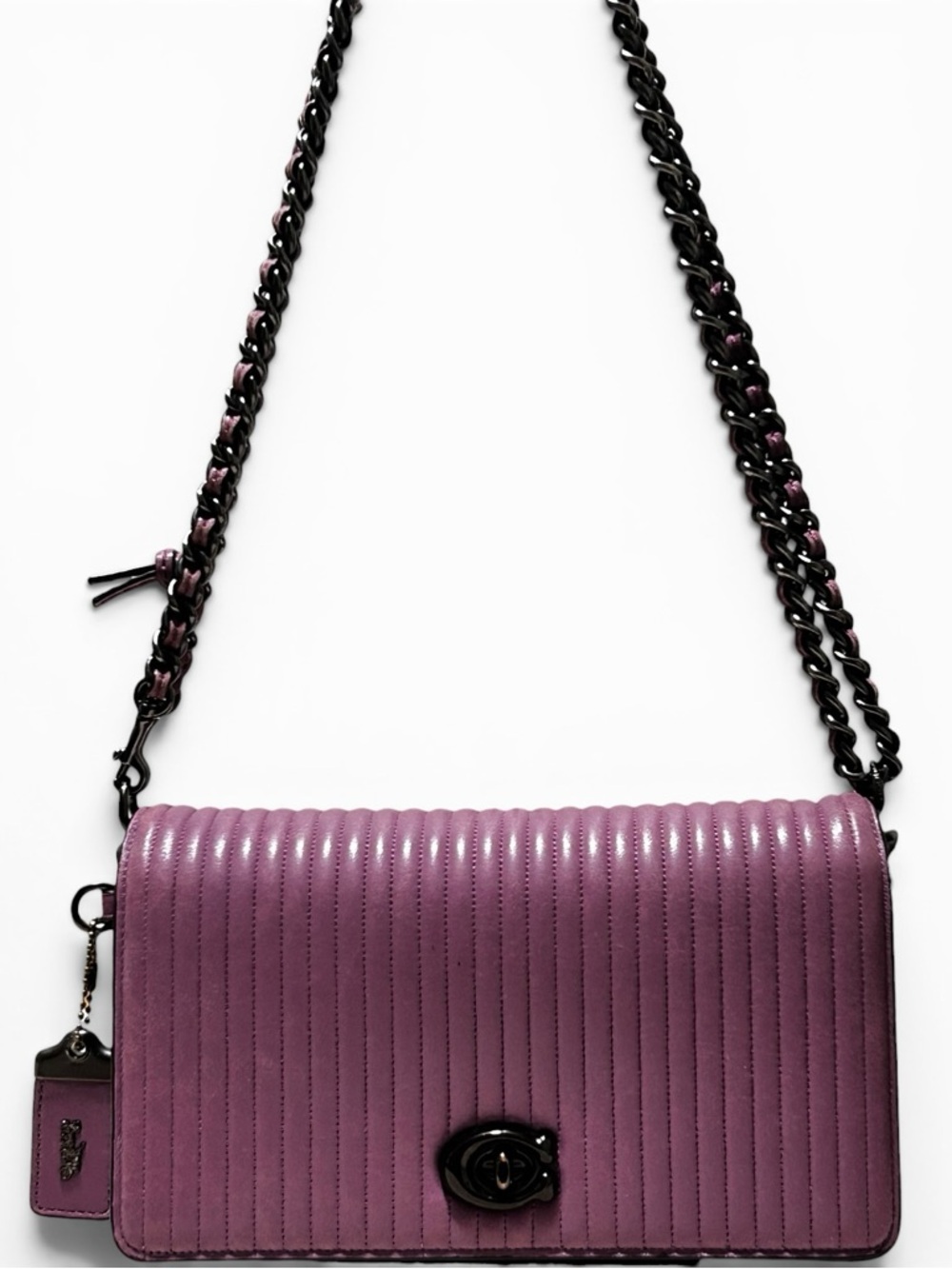 COACH 1941 Quilted Nappa Leather Dinky in Primrose w/3Way Strap - Picture 4 of 16
